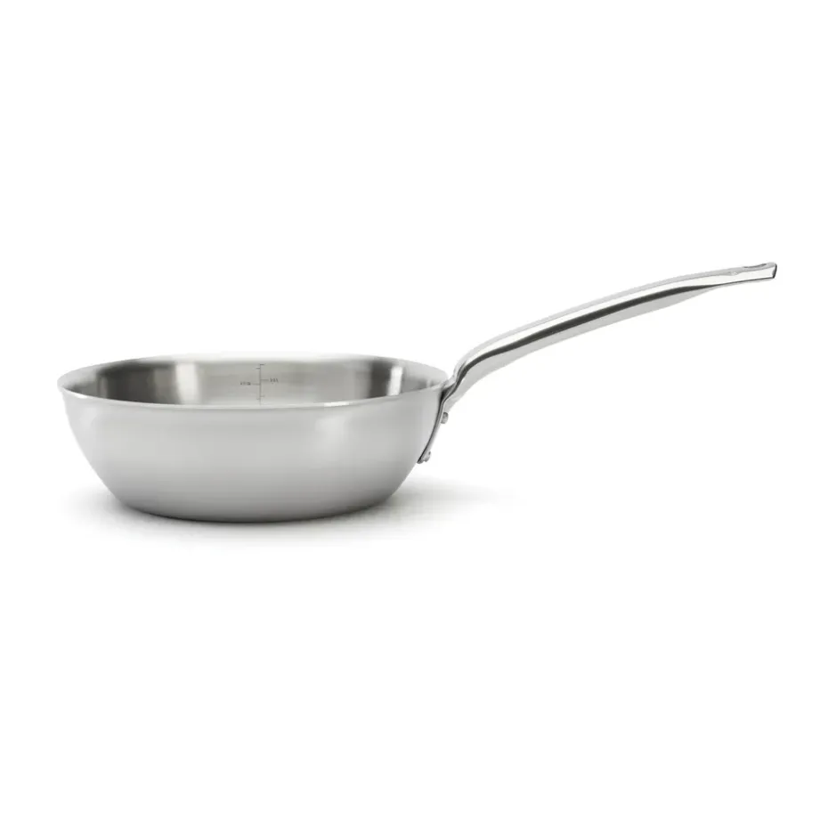 Sartén redondeada de acero inoxidable Alchimy, Ø24 cm