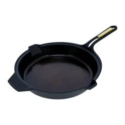 Sartén Signature hierro fundido pulido 25 cm, Negro