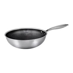 Sartén wok 28 cm hybrid coating Hâws Santo, Acero inoxidable