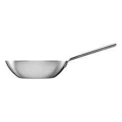 Sartén wok acero inoxidable sin revestimiento Norden Steel, Ø28 cm