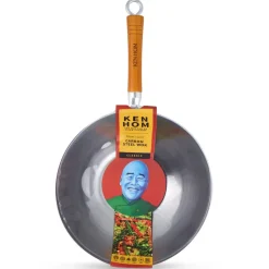 Sartén wok Ken Hom classic carbon Ø32 cm, Acero
