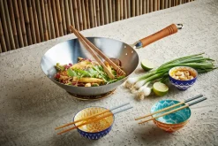 Sartén wok Ken Hom classic carbon Ø32 cm, Acero