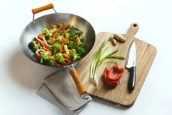 Sartén wok Ken Hom excellence carbon Ø36 cm, Acero