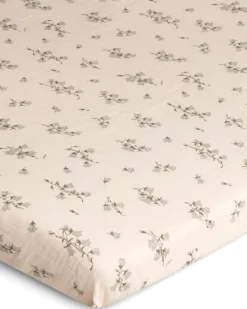 Sábana bajera Bluebell Muslin, 90x200x30 cm
