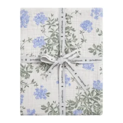 Sábana bajera Plumbago Muslin, 70x140x20 cm