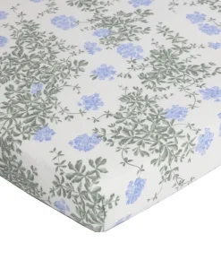 Sábana bajera Plumbago Muslin, 70x140x20 cm