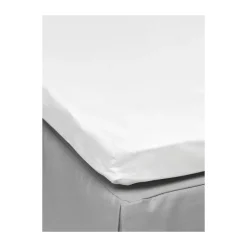 Sábana bajera Pousada Percale EKO, Blanco, 180x200 cm
