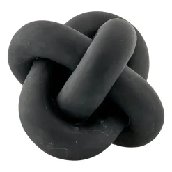 Serafina Decoración nudo 13 cm, Black