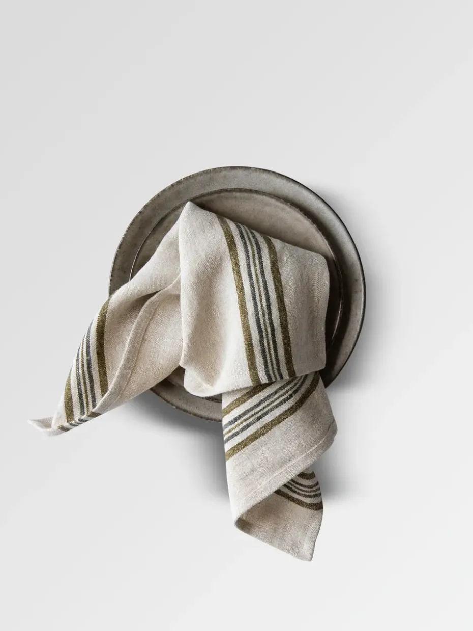 Servilleta de lino Astrid 50x50 cm, Olive