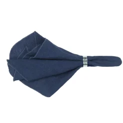 Servilleta de lino Gracie, azul oscuro (Insignia blue)