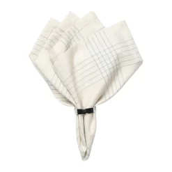 Servilleta de tela Alice 45x45 cm, Dusty blue-natural