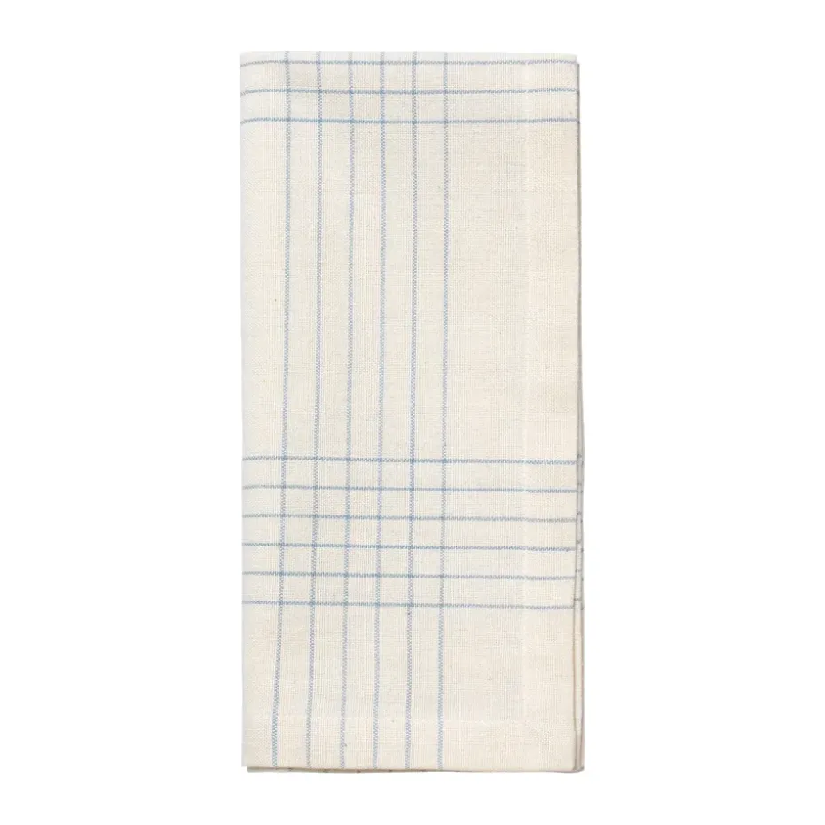 Servilleta de tela Alice 45x45 cm, Dusty blue-natural