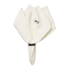 Servilleta de tela Mai 45x45 cm, Black-off white