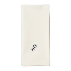 Servilleta de tela Mai 45x45 cm, Black-off white