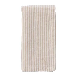 Servilleta Ernst rayas finas 40x40 cm, Beige-blanco