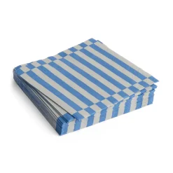 Servilleta Pattern Lunch Stripe 33x33 cm, set de 20, Grey-blue pillar