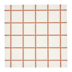 Servilletas de papel Check & Stripes 33x33 cm, 20-pack, Beige