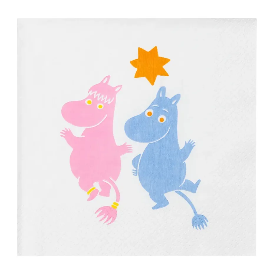 Servilletas de papel Moomin Party 33x33 cm, 20-pack, Multi