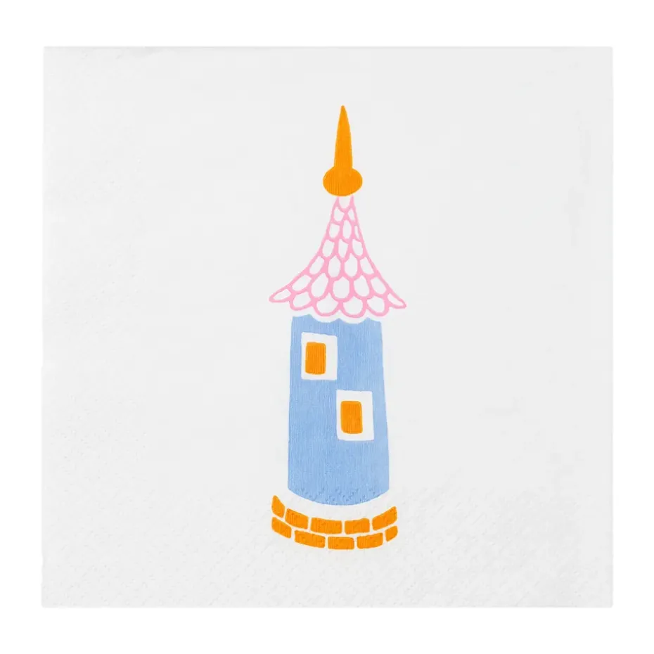 Servilletas de papel Moomin Party 33x33 cm, 20-pack, Multi