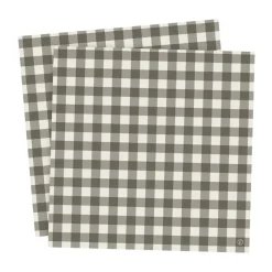 Servilletas Ernst cuadros 33x33 cm, 20-pack, Marrón topo-gris claro