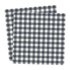 Servilletas Ernst cuadros 33x33 cm, 20-pack, Azul-gris claro