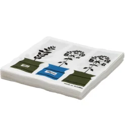 Servilletas Persons Kryddskåp, set de 20, verde-azul