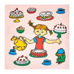 Servilletas Pippi 33x33 cm 20-pack, Cumpleaños