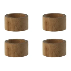 Servilletero Hollow 4-pack Ø5 cm, Acacia