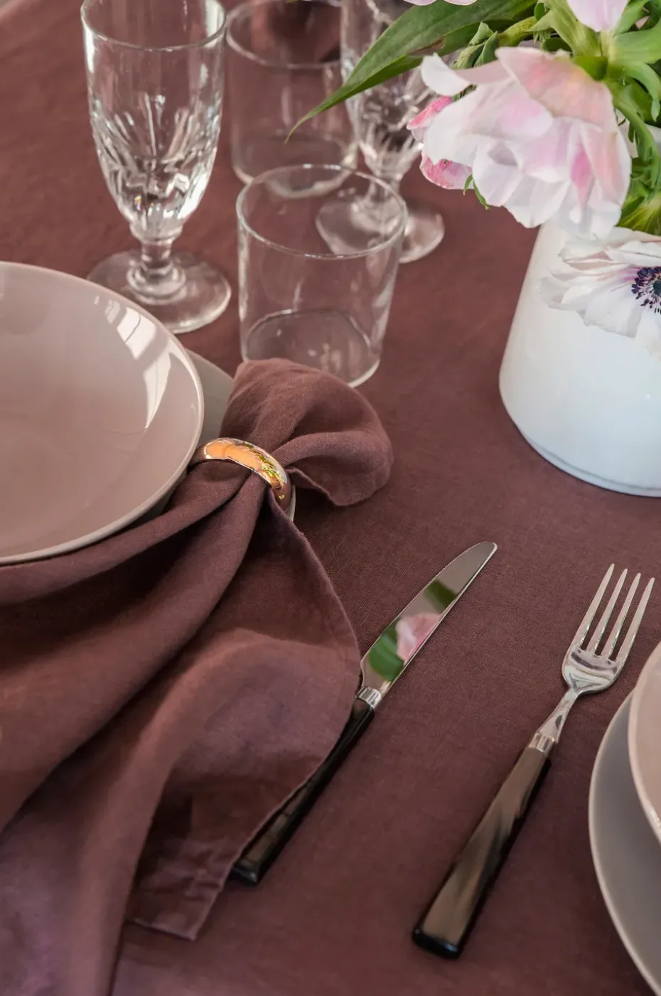 Servilletero Monaco Ø4 cm 4 unidades, Brass
