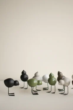 Set de 2 adornos de Pascua Swedish Birds DBKD, Shiny green