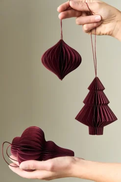 Set de 4 bolas de Navidad Tree, Rojo