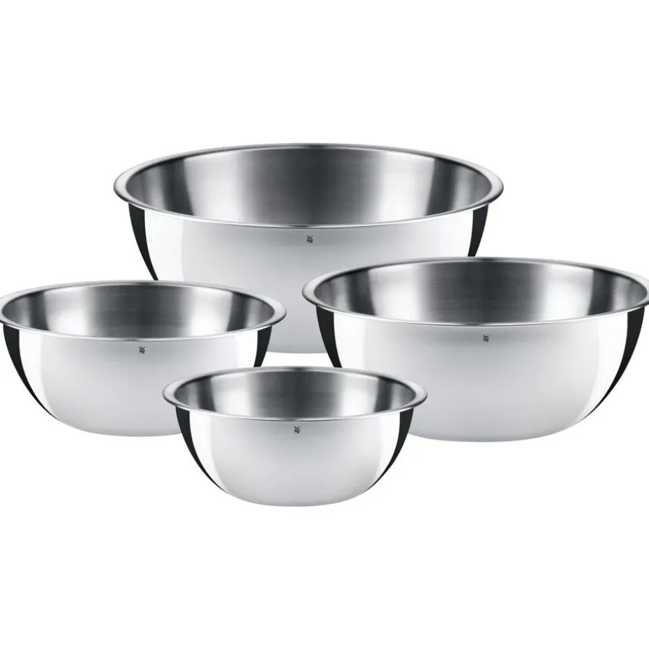 Set de 4 boles de cocina Gourmet, acero inoxidable