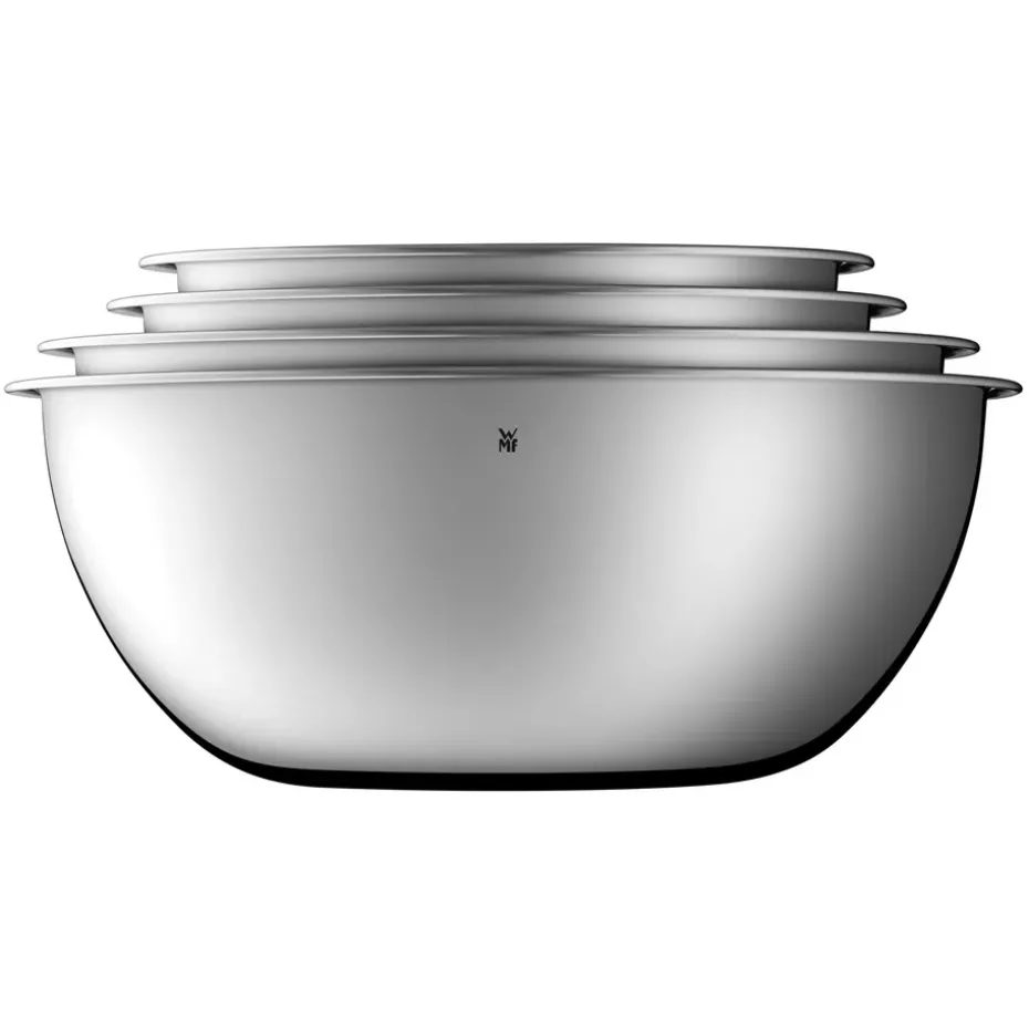 Set de 4 boles de cocina Gourmet, acero inoxidable