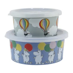 Set de 2 cajas de merienda Mumin Festligheter, Multi