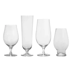 Set de 4 copas de cerveza Beer tasting kit, Transparente