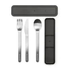 Set de 3 cubiertos Make & Take, gris oscuro