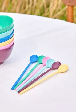 Set de 6 cucharas alargadas Rice melamina, Show youre true colors