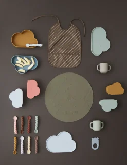 Set de 3 cucharas Mellow, Dusty Blue-taupe-pale mint