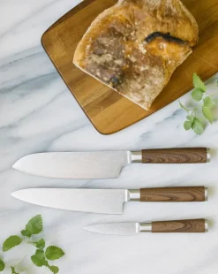 Set de 3 cuchillos de cocina Yari, acero inoxidable