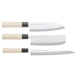 Set de 3 cuchillos de cocina Satake Houcho, 3 piezas