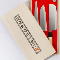 Set de 3 cuchillos de cocina Satake Houcho, 3 piezas