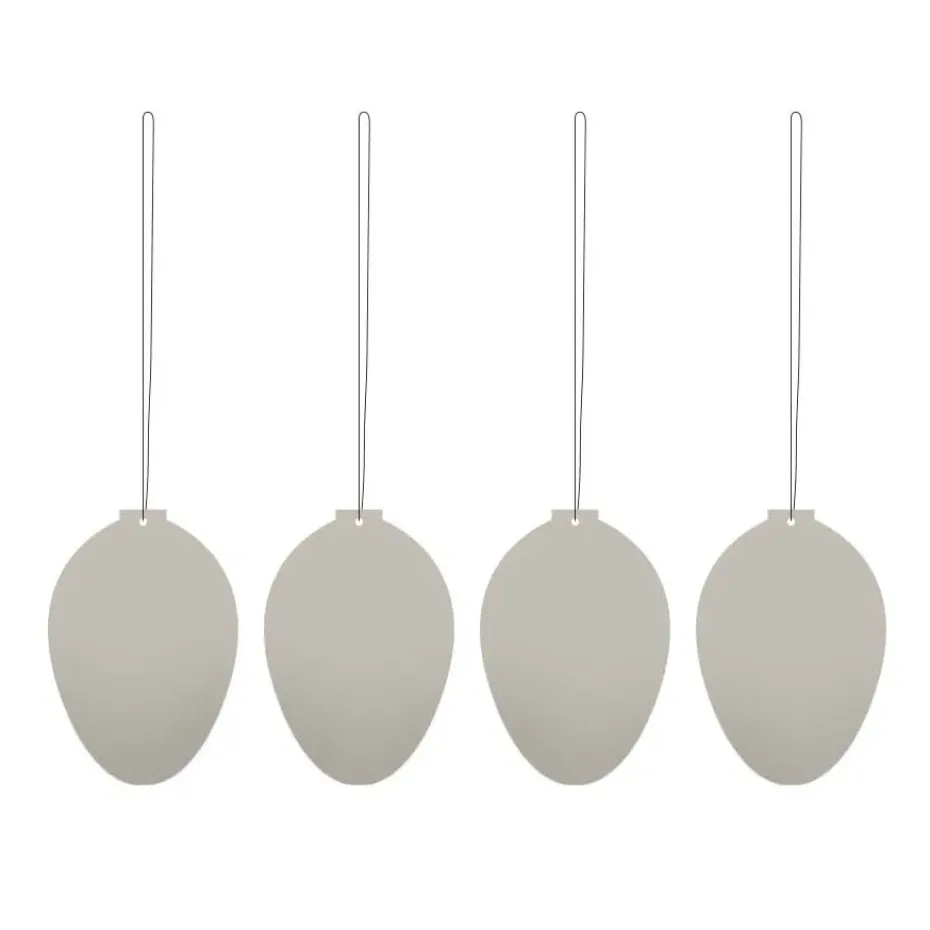 Set de 4 decoraciones de pascua Easter Deco huevo, Sand