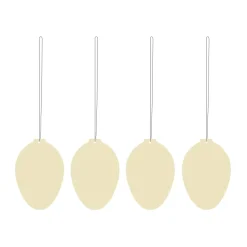Set de 4 decoraciones de pascua Easter Deco huevo, Light yellow