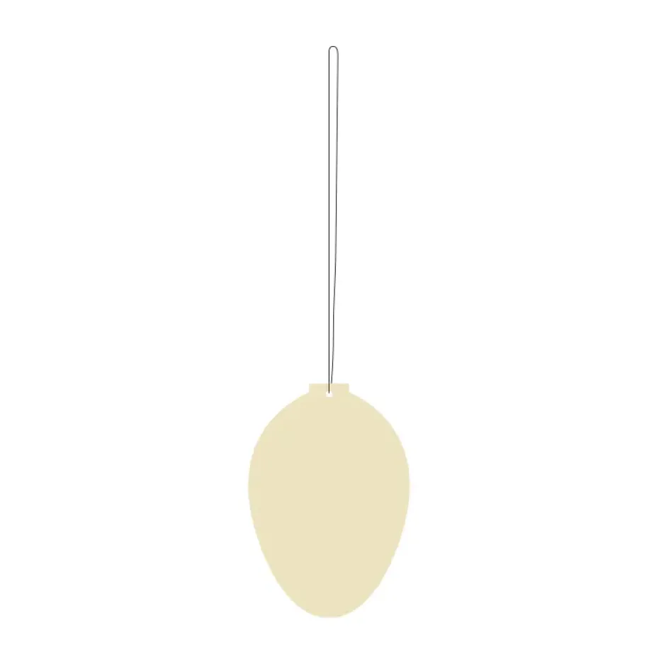 Set de 4 decoraciones de pascua Easter Deco huevo, Light yellow