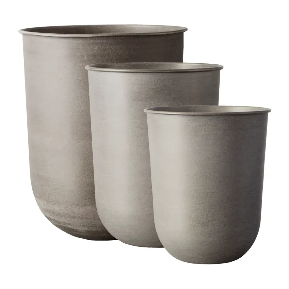 Set de 3 macetas Out, Beige