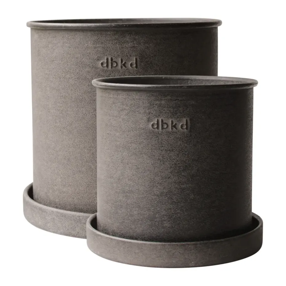 Set de 2 macetas Plant pot small, Brown