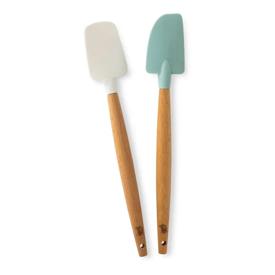 Set de 2 mini espátulas de goma Nordic Ware haya, blanco,azul
