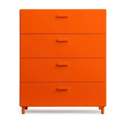 Set de 4 patas Relief, Naranja