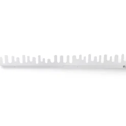 Set de 2 percheros de pared Wave, blanco