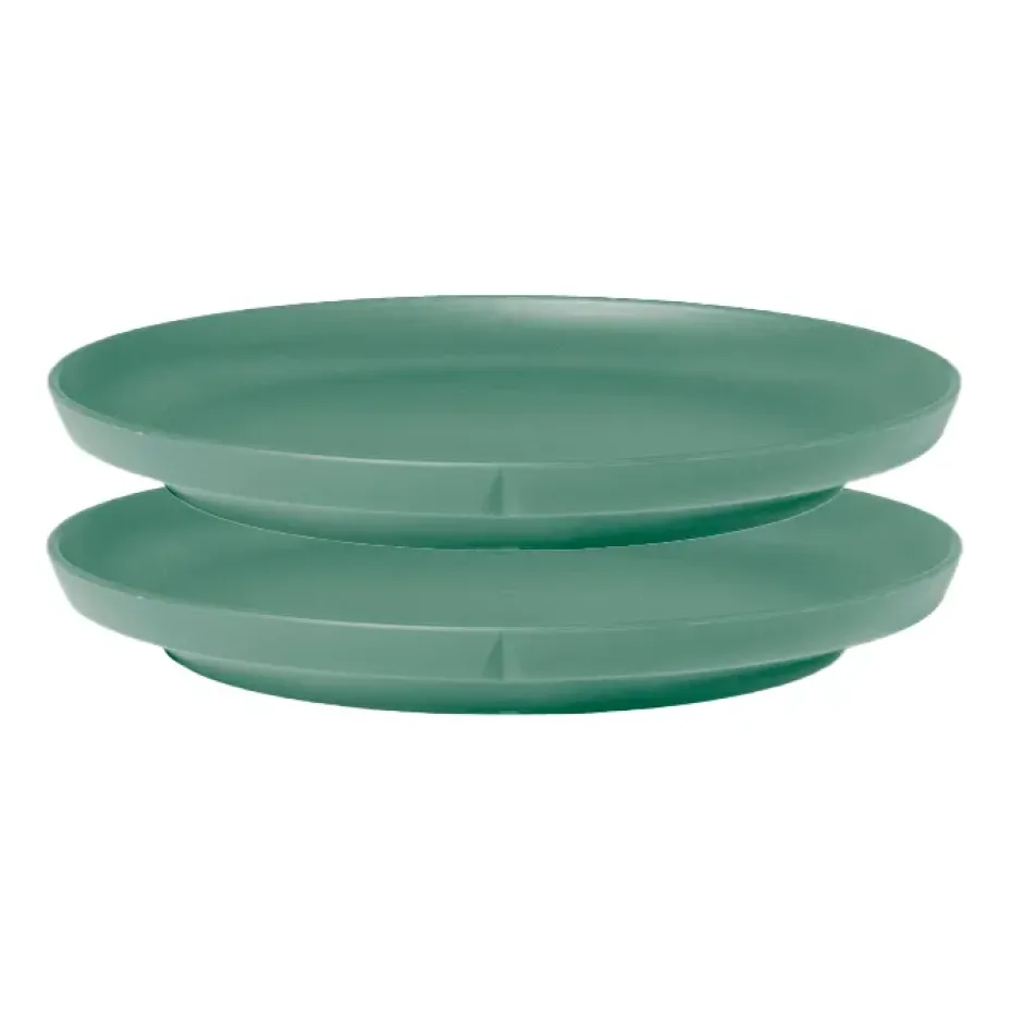 Set de 2 platillos Grand Cru Take Ø19,5 cm, verde niebla